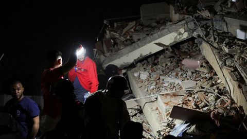 Edificio de Caracas que colaps� tras los terremotos