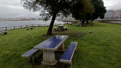 Parque-merendero de San Roque, donde estaban la iglesia y el cementerio