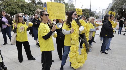 Imagen de una protesta de las escuelas infantiles de 0 a 3 a�os realizada el pasado 7 de mayo