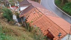 Estado de las casas tras en el argayo en Udri�n