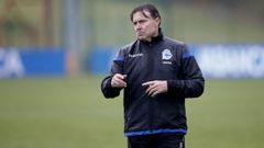 Crist�bal, durante su etapa como entrenador del Deportivo la pasada temporada