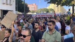 Manifestación exigiendo medidas eficaces contra la crisis de vivienda en Portugal, el pasado septiembre.