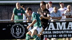 El extremo de la UD Ourense, Mateo Gandarillas, ex del Coruxo, en una acci�n ofensiva
