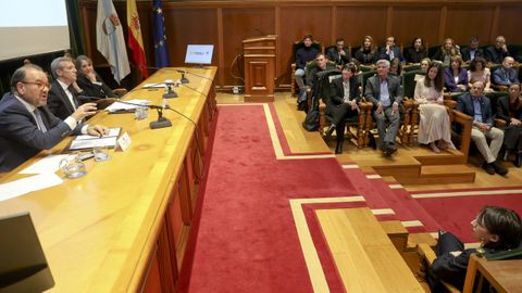 A la celebración, en la que estuvo Alfonso Rueda, acudieron empresarios que tuvieron respaldo de Unirisco en sus inicios