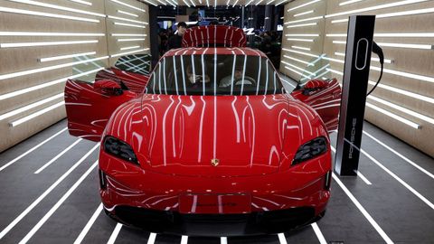 Modelo elctrico presentado por Porsche en una feria de Shangai