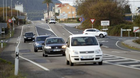 Zona de Cangas de Foz en la que se registr� el accidente esta ma�ana