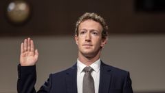 Mark Zuckerberg, primer ejecutivo de Meta y fundador de Facebook, en una audiencia en Estados Unidos