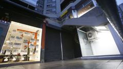 La antigua entrada de la discoteca Pir�mide, en la calle Juan Fl�rez