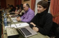 Agu�n, en primer plano, y Otero, a su lado, mantuvieron varios enfrentamientos. 