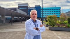 El facultativo Manuel Rodrguez Pieiro, vicepresidente segundo del Colegio de Mdicos de Pontevedra, en el Hospital lvaro Cunqueiro de Vigo