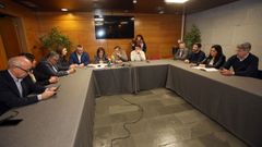 Pleno no que se aprobou a moci�n de censura na mancomunidade, o pasado 23 de xaneiro