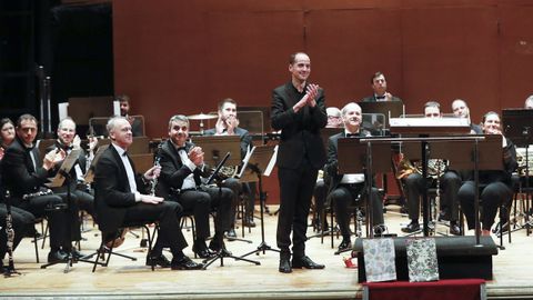 Banda Municipal de Santiago, con David Fiuza na batuta durante a s�a anterior etapa