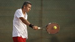 Roberto Rodr�guez, durante la final del torneo Jael en el 2017