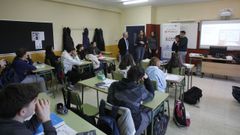 Presentaci�n de la iniciativa, ayer en el instituto monfortino