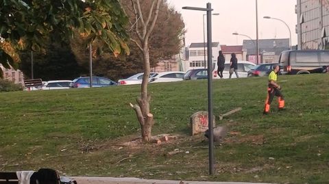 Lugar permitido por el gobierno local para colocar la placa de Pablo Iglesias, que el PSOE rechaza por considerarlo indigno.