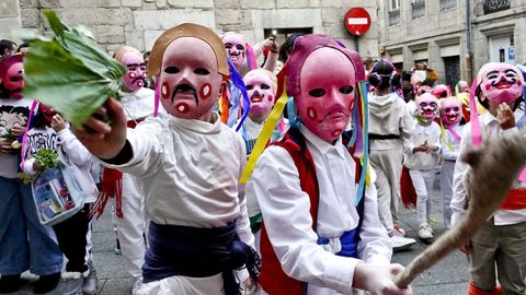 Merdeiros en el Casco Vello de Vigo