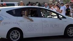 Los taxistas toman la calle