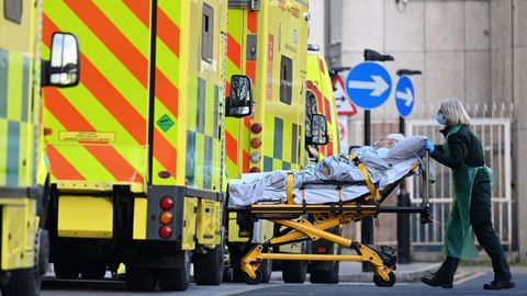 Un paciente del Royal London Hospital, en el Reino Unido