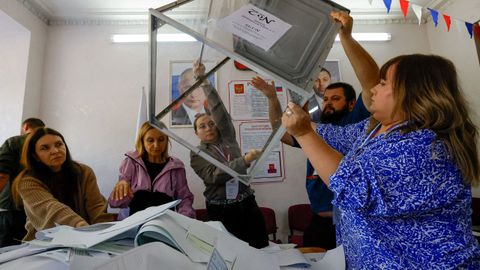 Recuento en las elecciones parlamentarias de Rusia 