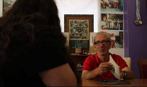 Ton Pena, fundador y alma m�ter de Asociaci�n de Danzas Gremiais X�venes do Pobo.