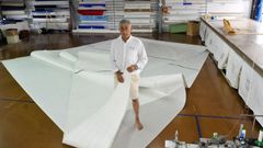 La empresa n�utica Cadenote de Sada est� confeccionando una vela de m�s de 20 metros para un barco crucero de 55 pies de Pa�ses Bajos.