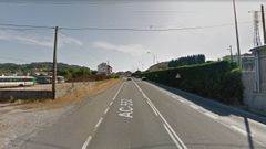 Tramo de la AC-552 en su paso por La�as