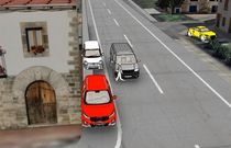 Captura de la simulaci�n de un atropello.