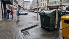 Punto de la calle Snchez Calvio donde se detectaron varios ejemplares de roedores. 