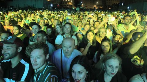 El concierto de Fangoria abarrotó la plaza