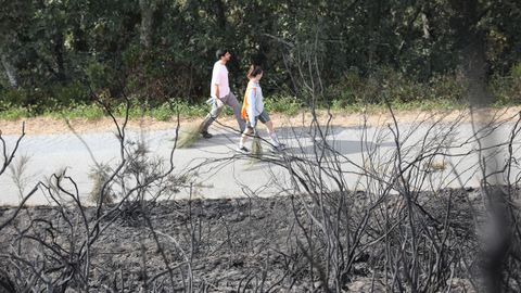 Incendio en la parroquia de San Pedro de Río (A Fonsagrada)