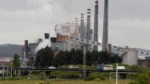 Planta de ArcelorMittal en Avil�s (Asturias).