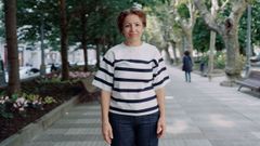 Carmen Carballo Caama�o, en el parque de San L�zaro de Ourense