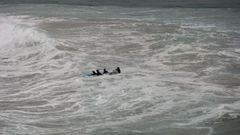 Rescate en la playa Area Maior de Malpica