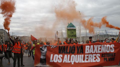 Manifestacin por la vivienda en Gijn
