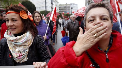 Manifestación por las calles de Lugo