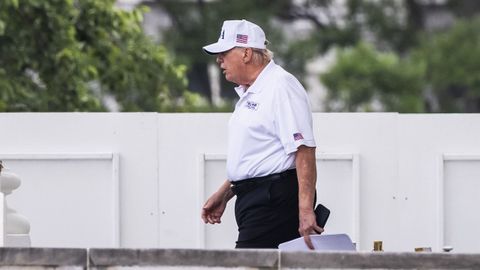 Trump inspecciona casi a diario las obras previstas para conmemorar el aniversario del pa�s el pr�ximo 4 de julio.