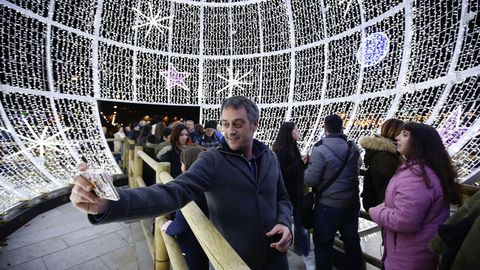 Encendido del alumbrado navide�o en A Coru�a