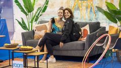 Marta Cintas, con su entrenadora Mar�a Ca�abate