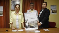 Isabel Aguirre, Luis Fern�ndez Guiti�n y Mario Crecente, este lunes en Sober en la presentaci�n del seminario