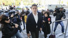 Jos� Ram�n G�mez Besteiro, entrando en los juzgados de Lugo en el a�o 2016.