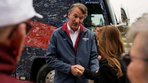 El candidato republicano a gobernador de Virginia, Glenn Youngkin.