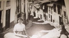 Foto antigua de A Calexa, bautizada como Abelardo Baanante en el a�o 1926