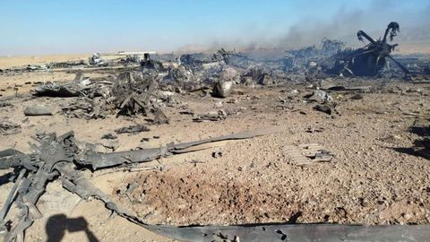 Ir�n muestra im�genes de los cazas estadounidenses derribados