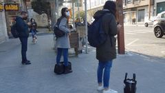 Imagen tomada el domingo, en la parada de Fene