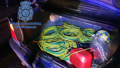 Un detenido por robar 300 metros de cobre en una zona nueva de Oviedo