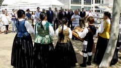 Momento de la inauguraci�n esta ma�ana