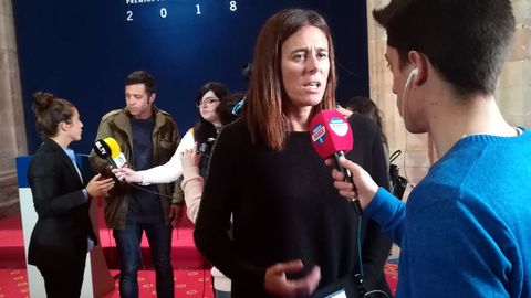 Edurne Pasab�n, tras el fallo del Premio Princesa de Asturias de los Deportes 2018