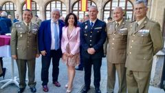 La ourensana Judit Vega, en el centro, durante el acto de entrega del reconocimiento