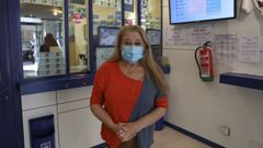 Conchi Quiles es la titular de la administraci�n de loter�as de la calle de A Rosa, en Santiago