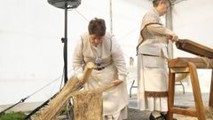 Demostraci�n en la Tasca do Li�o de Insua, en Vilalba